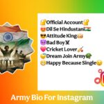 Army Bio For Instagram