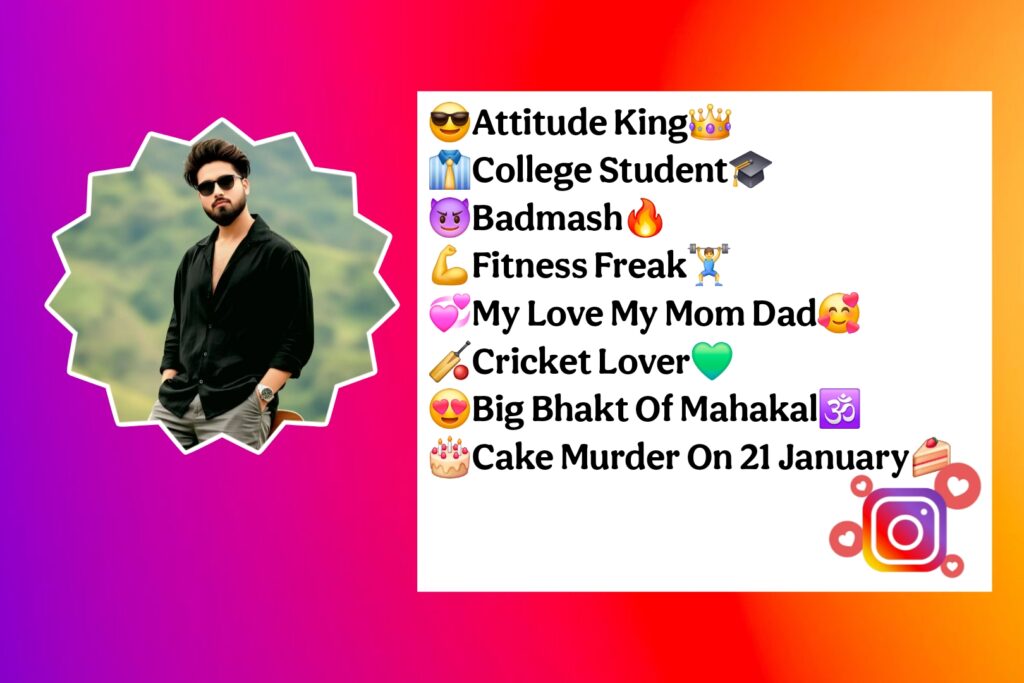 Instagram Bio Badmash Boy