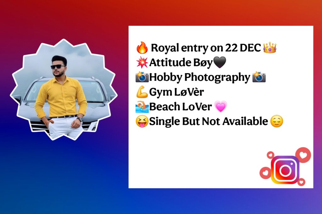 Best Bio For Instagram For Boys Attitude