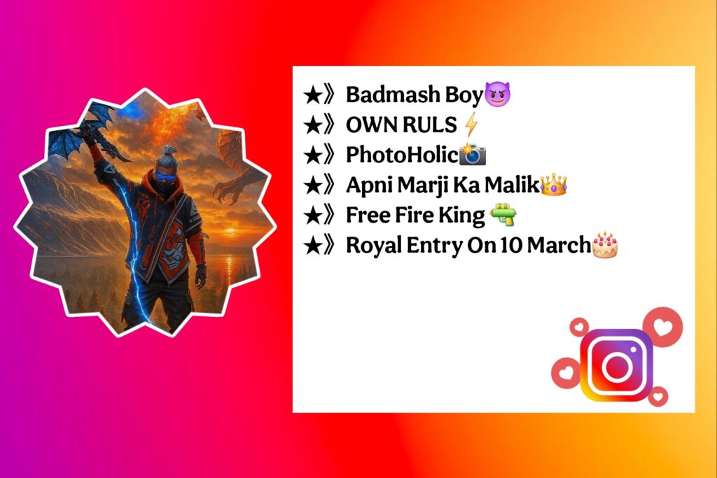 Free Fire Bio For Instagram