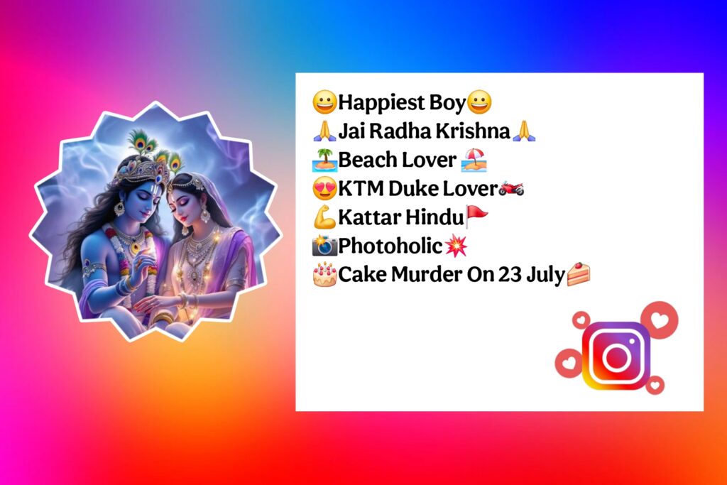 Radha Krishna Bio For Instagram
