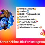 Krishna Bio For Instagram
